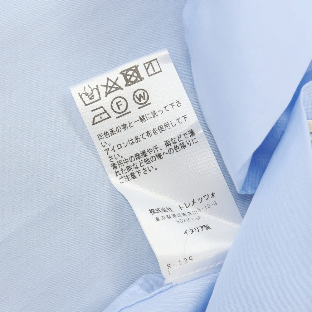 【中古】バグッタ Bagutta コットン オープンカラー カジュアルシャツ ライトブルー【サイズL】【 状態ランクB 】【 メンズ 】