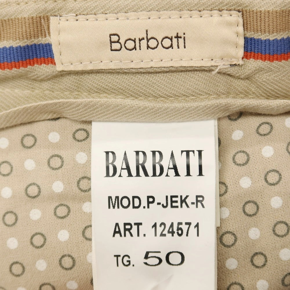 【中古】バルバティ Barbati ストレッチ コットン カジュアルスラックスパンツ ベージュ【サイズ50】【 状態ランクC 】【 メンズ 】