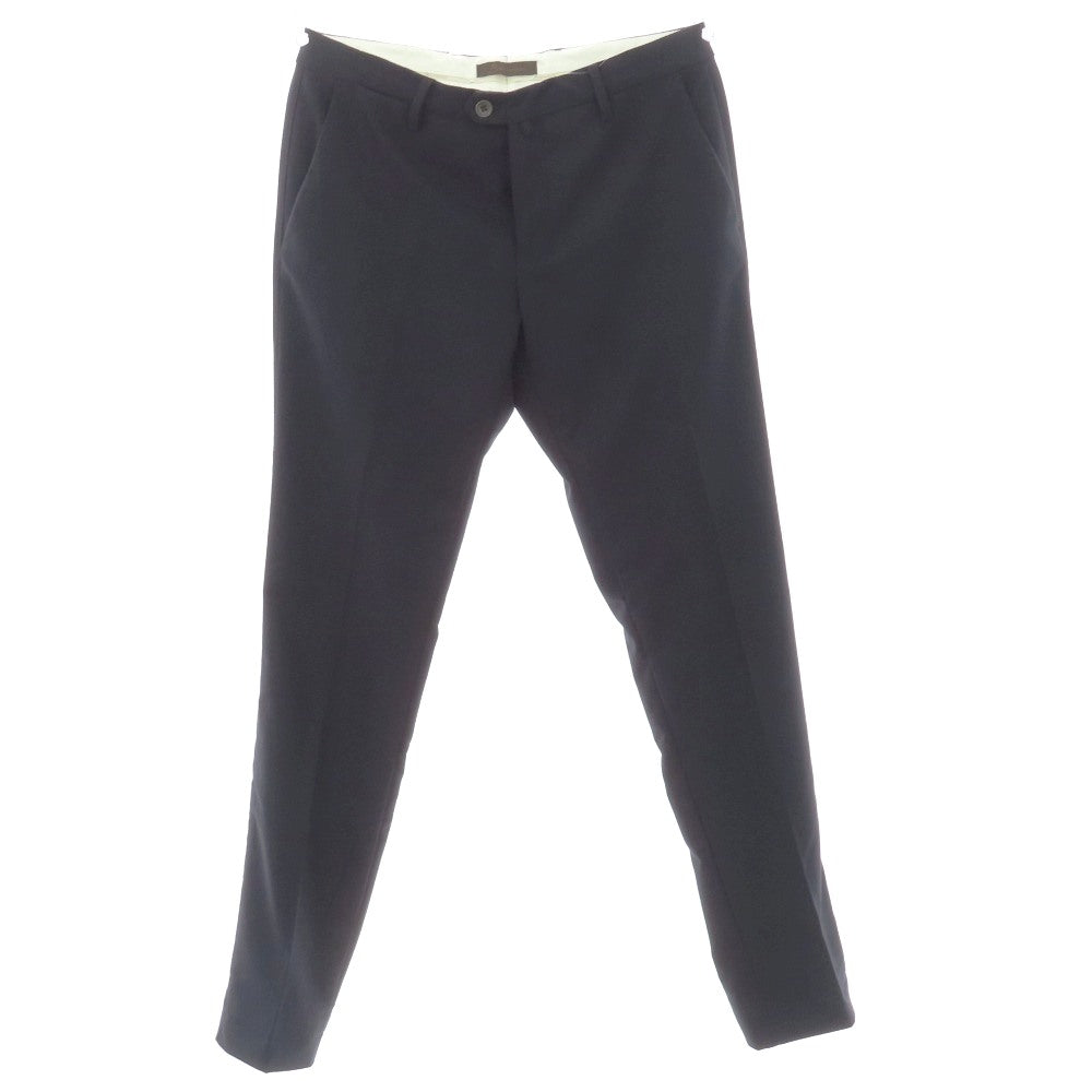 【中古】ビーセッテチェント B SETTECENTO ポリエステルウールレーヨンポリウレタン ドレススラックスパンツ ネイビー【サイズ35】【 状態ランクC 】【 メンズ 】