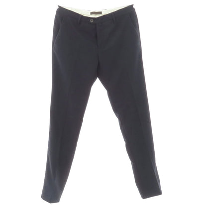【中古】ビーセッテチェント B SETTECENTO ポリエステルウールレーヨンポリウレタン ドレススラックスパンツ ネイビー【サイズ35】【 状態ランクC 】【 メンズ 】