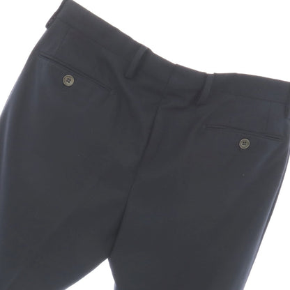 【中古】ビーセッテチェント B SETTECENTO ポリエステルウールレーヨンポリウレタン ドレススラックスパンツ ネイビー【サイズ35】【 状態ランクC 】【 メンズ 】