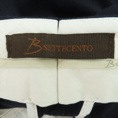 【中古】ビーセッテチェント B SETTECENTO ポリエステルウールレーヨンポリウレタン ドレススラックスパンツ ネイビー【サイズ35】【 状態ランクC 】【 メンズ 】