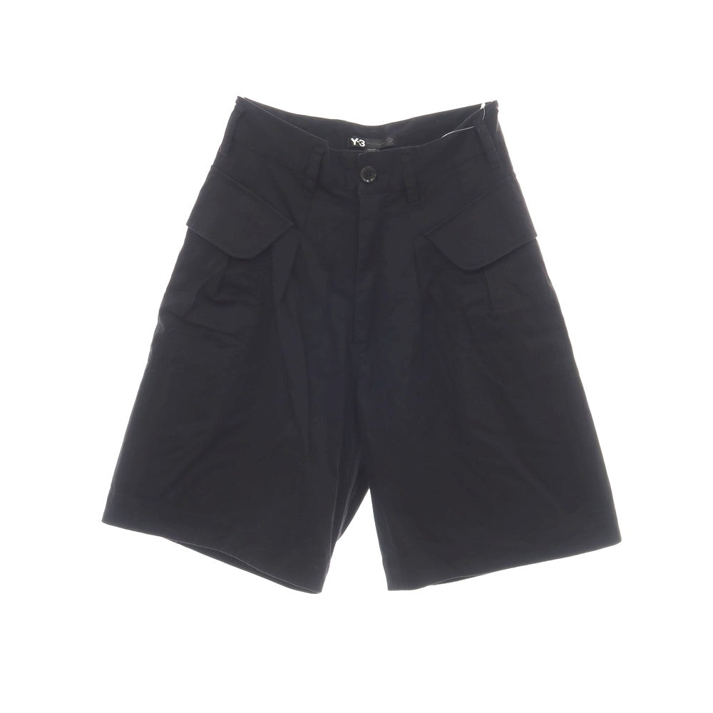 【中古】ワイスリー Y-3 ストレッチ コットン ショートパンツ ブラック【サイズXS】【 状態ランクB 】【 メンズ 】