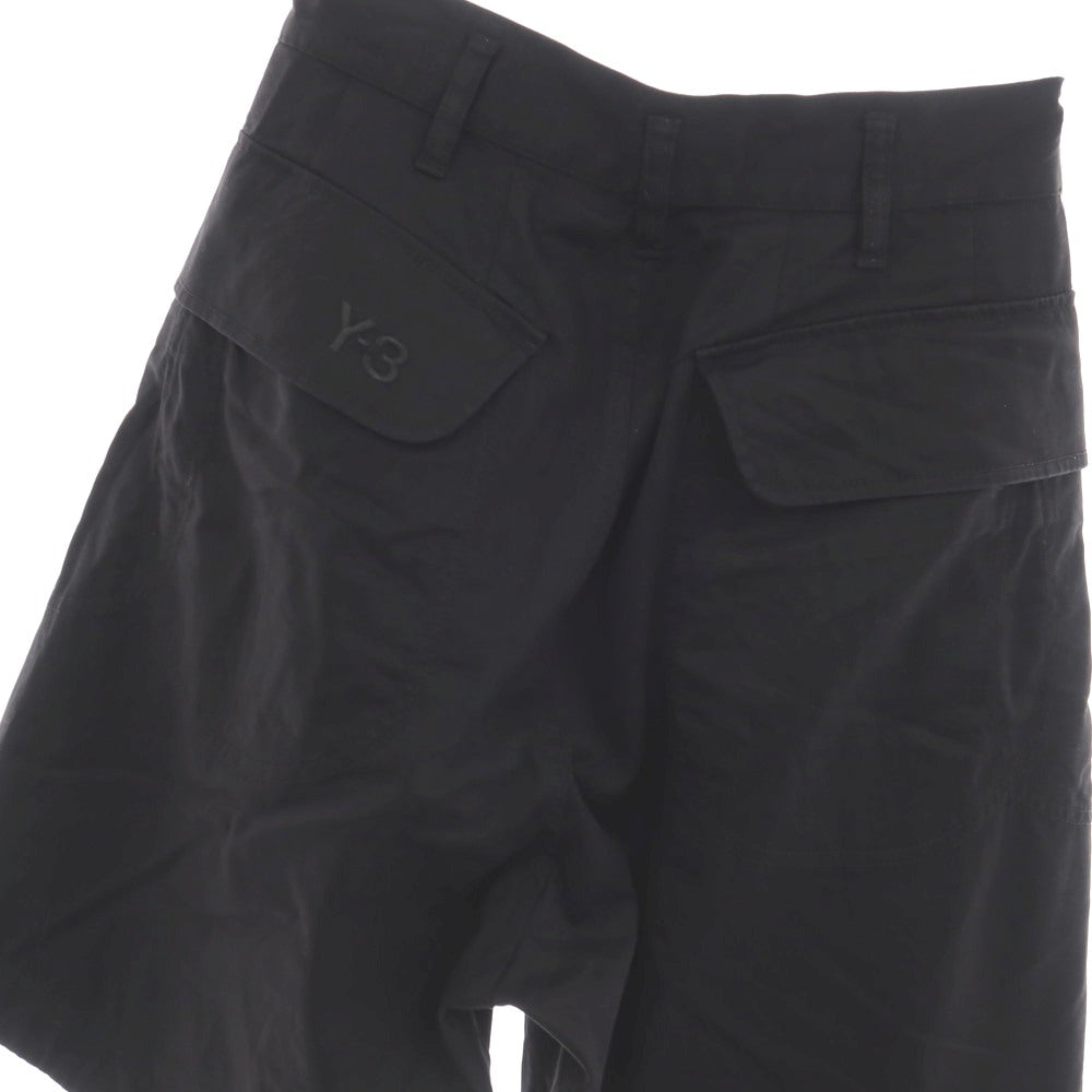 【中古】ワイスリー Y-3 ストレッチ コットン ショートパンツ ブラック【サイズXS】【 状態ランクB 】【 メンズ 】