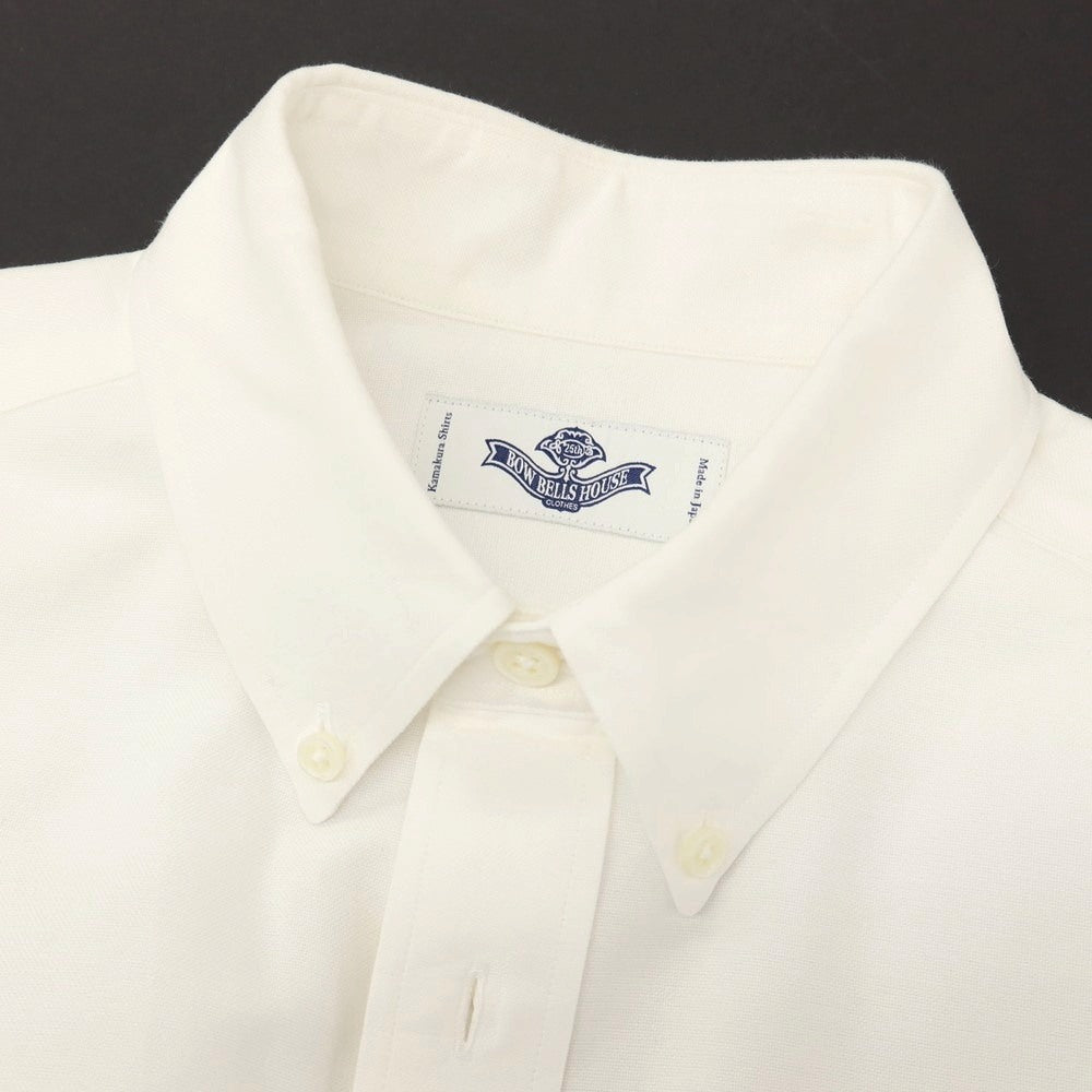 【中古】メイカーズシャツ カマクラ Makers Shirt 鎌倉 コットン ボタンダウン ドレスシャツ ホワイト【サイズM】【 状態ランクC 】【 メンズ 】