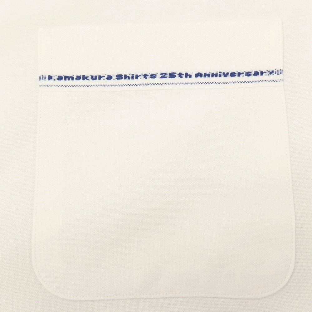 【中古】メイカーズシャツ カマクラ Makers Shirt 鎌倉 コットン ボタンダウン ドレスシャツ ホワイト【サイズM】【 状態ランクC 】【 メンズ 】