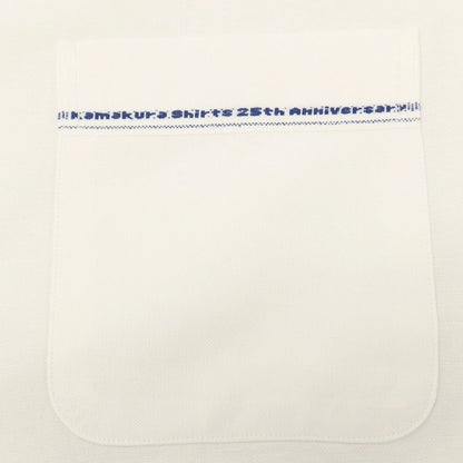 【中古】メイカーズシャツ カマクラ Makers Shirt 鎌倉 コットン ボタンダウン ドレスシャツ ホワイト【サイズM】【 状態ランクC 】【 メンズ 】