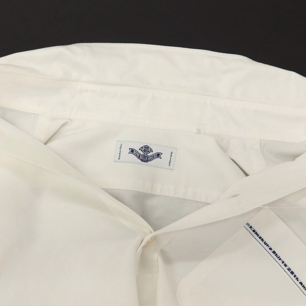 【中古】メイカーズシャツ カマクラ Makers Shirt 鎌倉 コットン ボタンダウン ドレスシャツ ホワイト【サイズM】【 状態ランクC 】【 メンズ 】