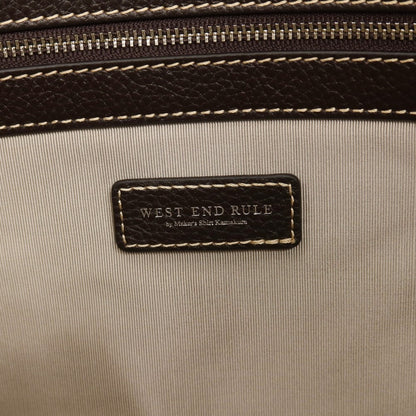 【中古】メイカーズシャツ カマクラ Makers Shirt 鎌倉 WEST END RULE ウルトラスエード レザー ブリーフケース グレージュxブラウン【 状態ランクB 】【 メンズ 】
