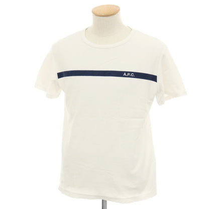 【中古】アーペーセー A.P.C. コットン クルーネック 半袖Ｔシャツ ホワイト【サイズS】【 状態ランクB 】【 メンズ 】