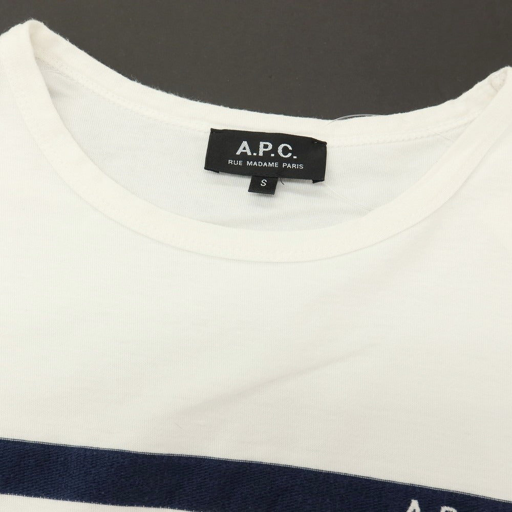 【中古】アーペーセー A.P.C. コットン クルーネック 半袖Ｔシャツ ホワイト【サイズS】【 状態ランクB 】【 メンズ 】