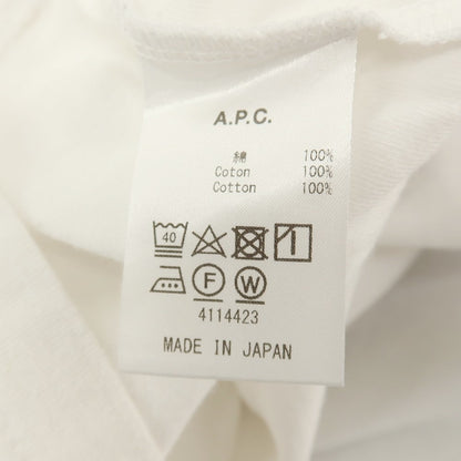 【中古】アーペーセー A.P.C. コットン クルーネック 半袖Ｔシャツ ホワイト【サイズS】【 状態ランクB 】【 メンズ 】