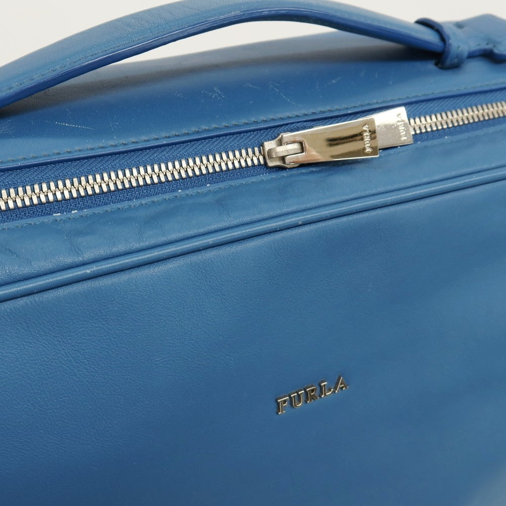【中古】フルラ Furla 3way レザー ブリーフケース ブルー【 状態ランクC 】【 メンズ 】