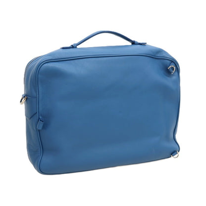 【中古】フルラ Furla 3way レザー ブリーフケース ブルー【 状態ランクC 】【 メンズ 】