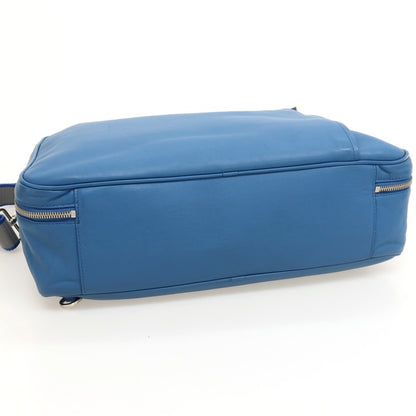【中古】フルラ Furla 3way レザー ブリーフケース ブルー【 状態ランクC 】【 メンズ 】