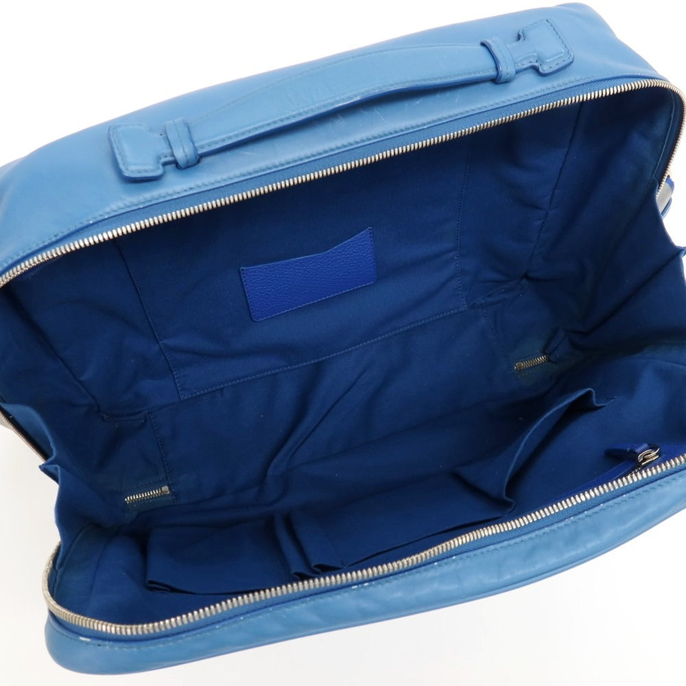 【中古】フルラ Furla 3way レザー ブリーフケース ブルー【 状態ランクC 】【 メンズ 】