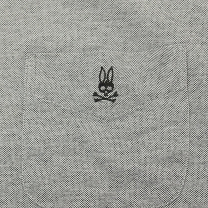 【中古】サイコバニー Psycho Bunny コットンナイロン 半袖ポロシャツ グレー【サイズXL】【 状態ランクB 】【 メンズ 】