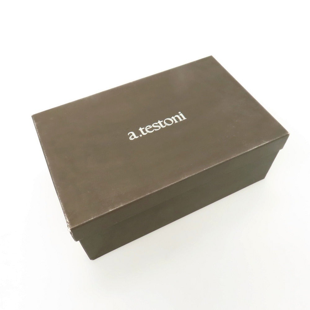 【中古】ア テストーニ a.testoni カーフ ブーツ ブラック【サイズ8 Ｇ】【 状態ランクA 】【 メンズ 】