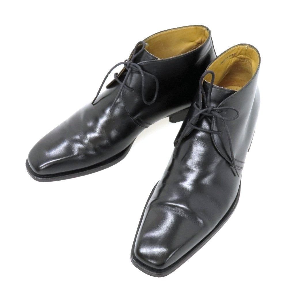 【中古】マグナーニ MAGNANNI カーフ ブーツ ブラック【サイズ41】【 状態ランクB 】【 メンズ 】