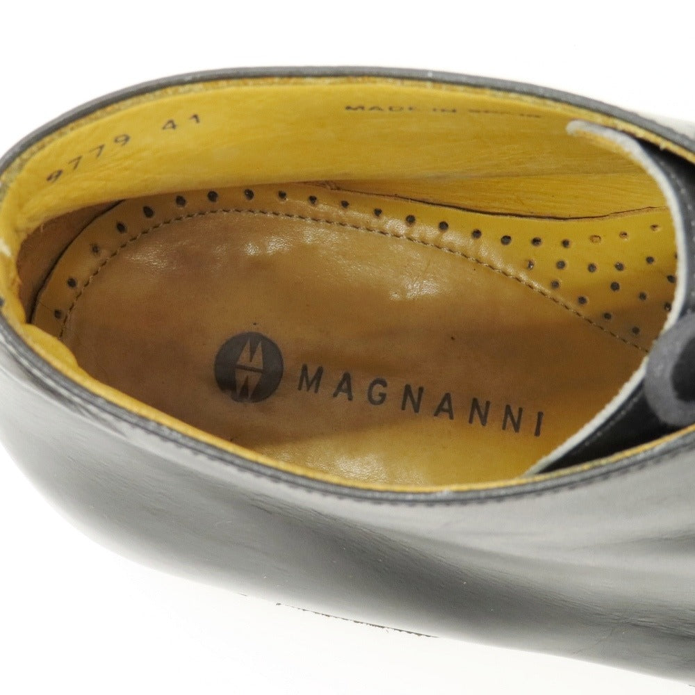 【中古】マグナーニ MAGNANNI カーフ ブーツ ブラック【サイズ41】【 状態ランクB 】【 メンズ 】