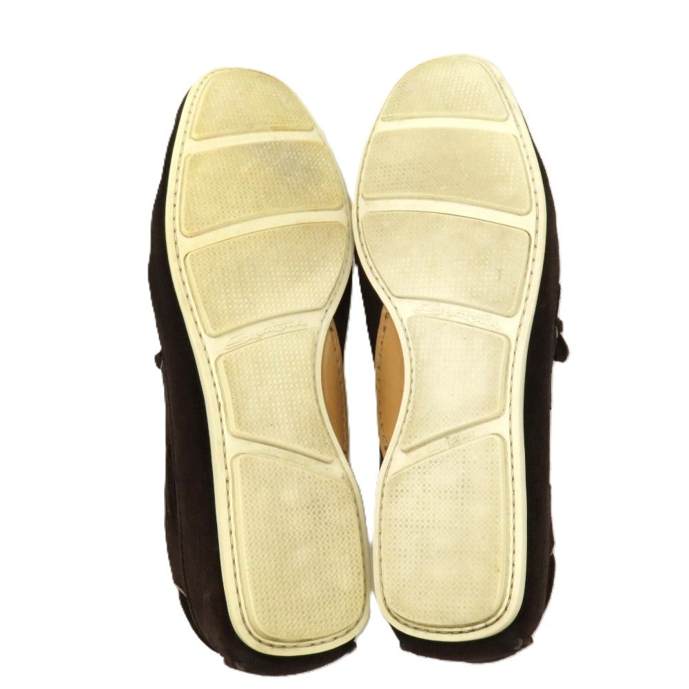 【中古】サントーニ Santoni スエード ローファー ダークブラウン【サイズ7 1/2】【 状態ランクB 】【 メンズ 】