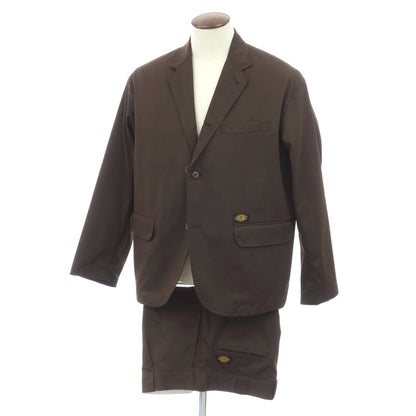 【中古】ディッキーズ Dickies × TRIPSTER ポリエステル 3つボタンスーツ セットアップ ブラウン【サイズL】【 状態ランクB 】【 メンズ 】