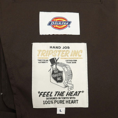 【中古】ディッキーズ Dickies × TRIPSTER ポリエステル 3つボタンスーツ セットアップ ブラウン【サイズL】【 状態ランクB 】【 メンズ 】