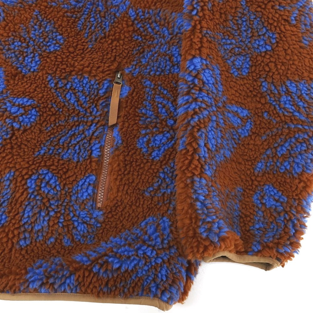 【中古】ニードルス Needles BEAMS別注 ポリエステル ボア フリースジャケット ブラウンxブルー【サイズL】【 状態ランクB 】【 メンズ 】