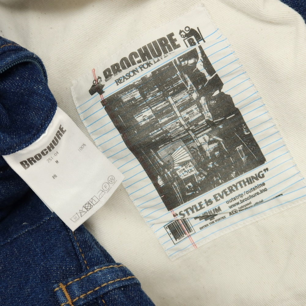 【中古】ブローシュア BROCHURE コットン イージー デニムパンツ ネイビー【サイズM】【 状態ランクB 】【 メンズ 】