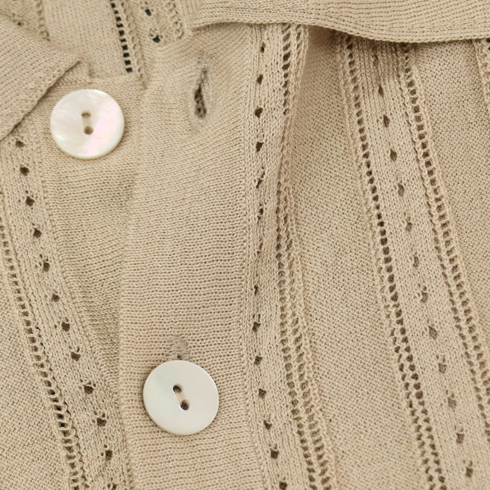 【新品アウトレット】ベルベスト Belvest コットン系 半袖 ポロニット ベージュ【サイズ50（紙タグ表記）】【 状態ランクN- 】【 メンズ 】
