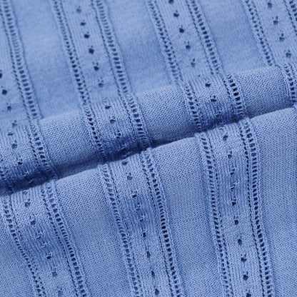 【新品アウトレット】ベルベスト Belvest コットン系 半袖 ポロニット ブルー【サイズ50（紙タグ表記）】【 状態ランクN- 】【 メンズ 】