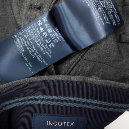 【中古】インコテックス INCOTEX SUPER100’S ウール ドレススラックスパンツ グレー【サイズ48】【 状態ランクB 】【 メンズ 】