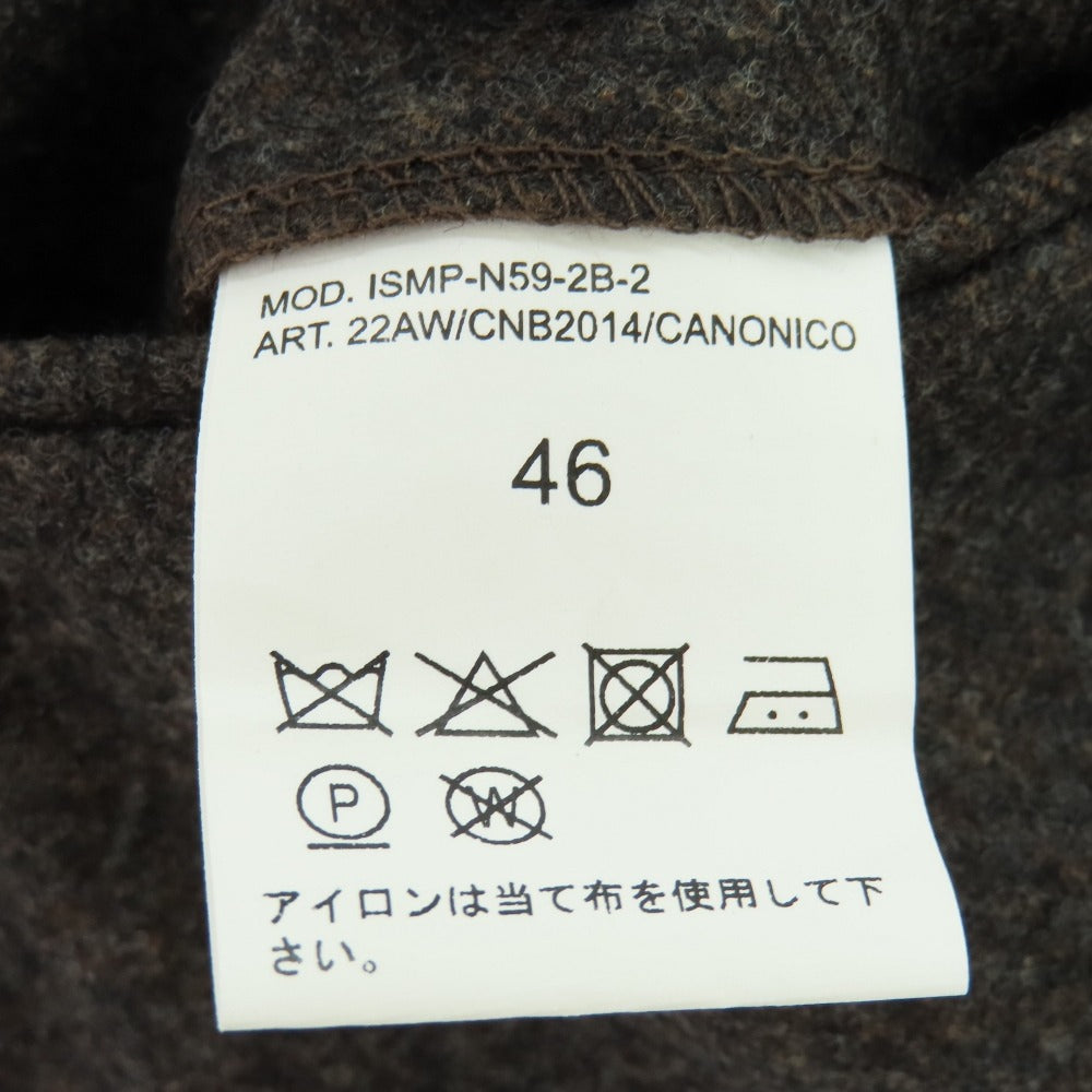 【中古】リネア パンタローニ Linea Pantaloni ウール ドレススラックスパンツ ブラウン【サイズ46】【 状態ランクA 】【 メンズ 】