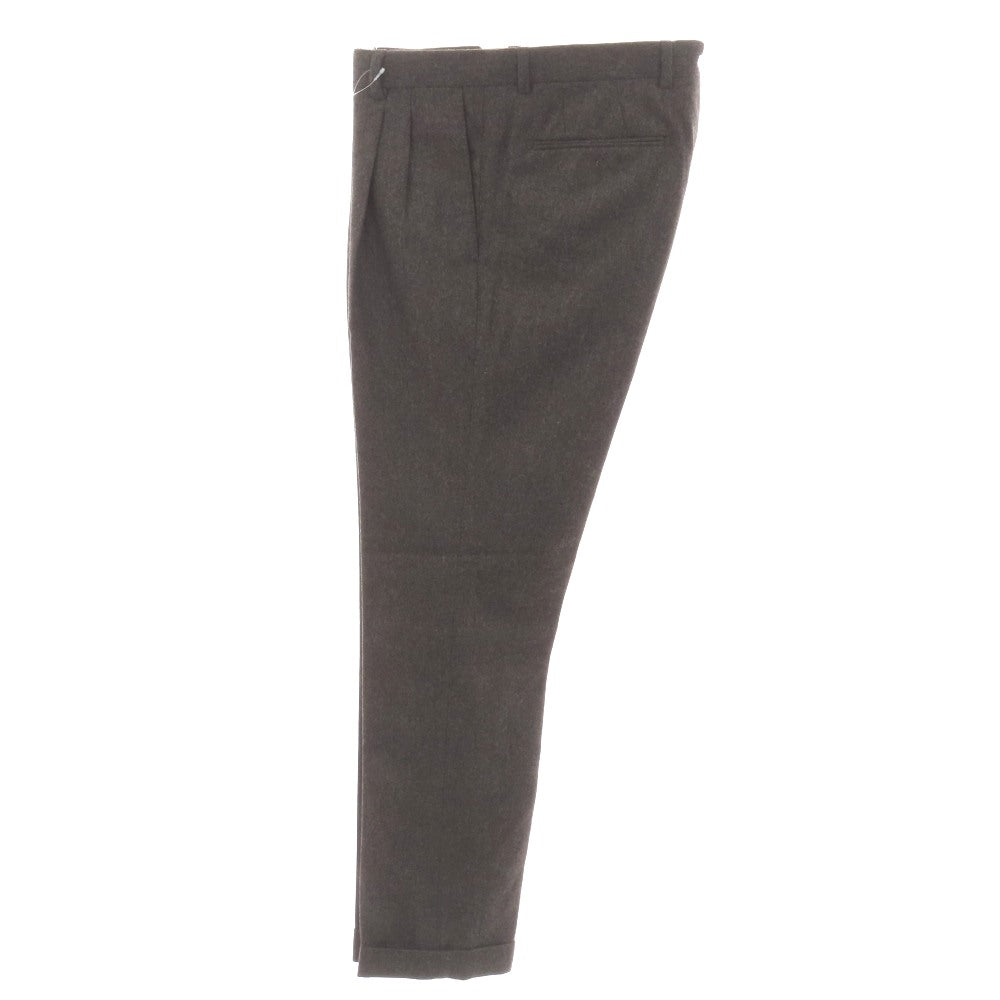 【中古】リネア パンタローニ Linea Pantaloni ウール ドレススラックスパンツ ブラウン【サイズ46】【 状態ランクA 】【 メンズ 】