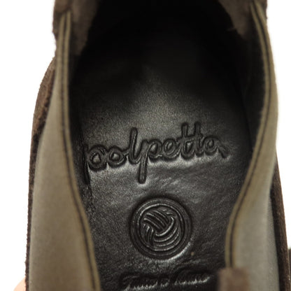 【中古】ポルペッタ polpetta スエード ブーツ ダークブラウン【サイズ39 1/2】【 状態ランクB 】【 メンズ 】