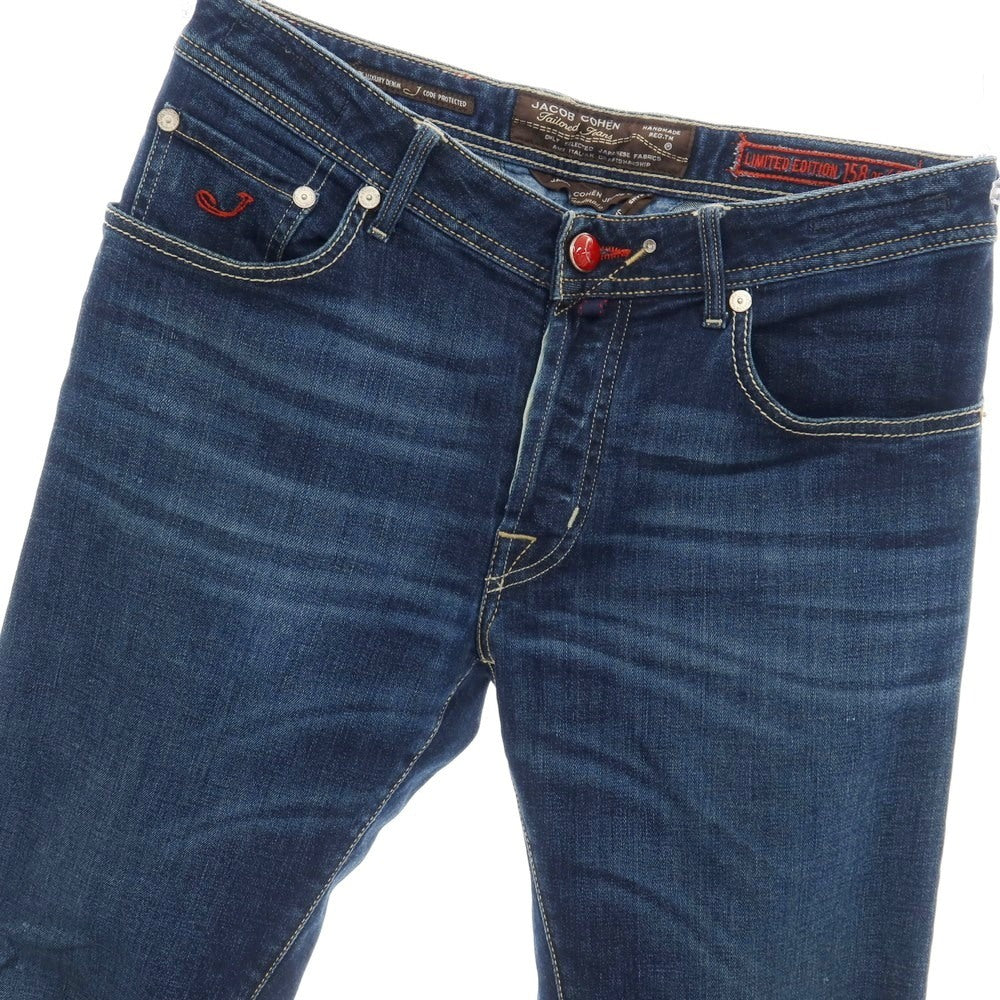 【中古】ヤコブコーエン JACOB COHEN J622 LIMITED COMFORT ストレッチ コットンポリエステル デニムパンツ ジーンズ ネイビー【サイズ32】【 状態ランクC 】【 メンズ 】