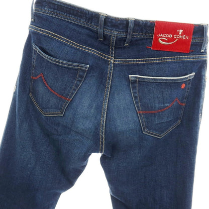 【中古】ヤコブコーエン JACOB COHEN J622 LIMITED COMFORT ストレッチ コットンポリエステル デニムパンツ ジーンズ ネイビー【サイズ32】【 状態ランクC 】【 メンズ 】