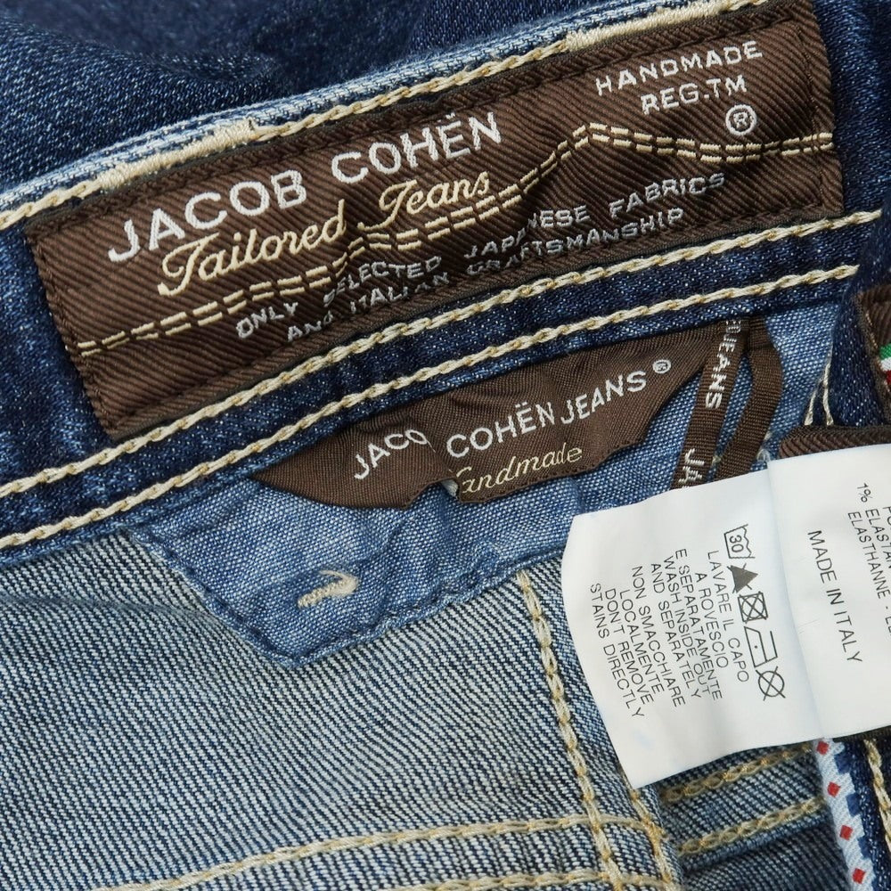 【中古】ヤコブコーエン JACOB COHEN J622 LIMITED COMFORT ストレッチ コットンポリエステル デニムパンツ ジーンズ ネイビー【サイズ32】【 状態ランクC 】【 メンズ 】