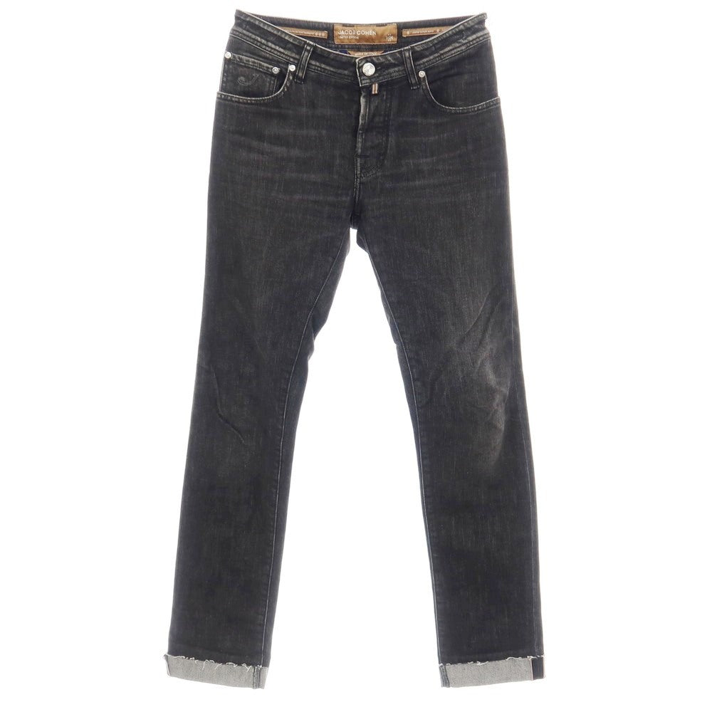 【中古】ヤコブコーエン JACOB COHEN NICK LTD コットンポリエステル デニムパンツ ジーンズ ブラック【サイズ31】【 状態ランクC 】【 メンズ 】