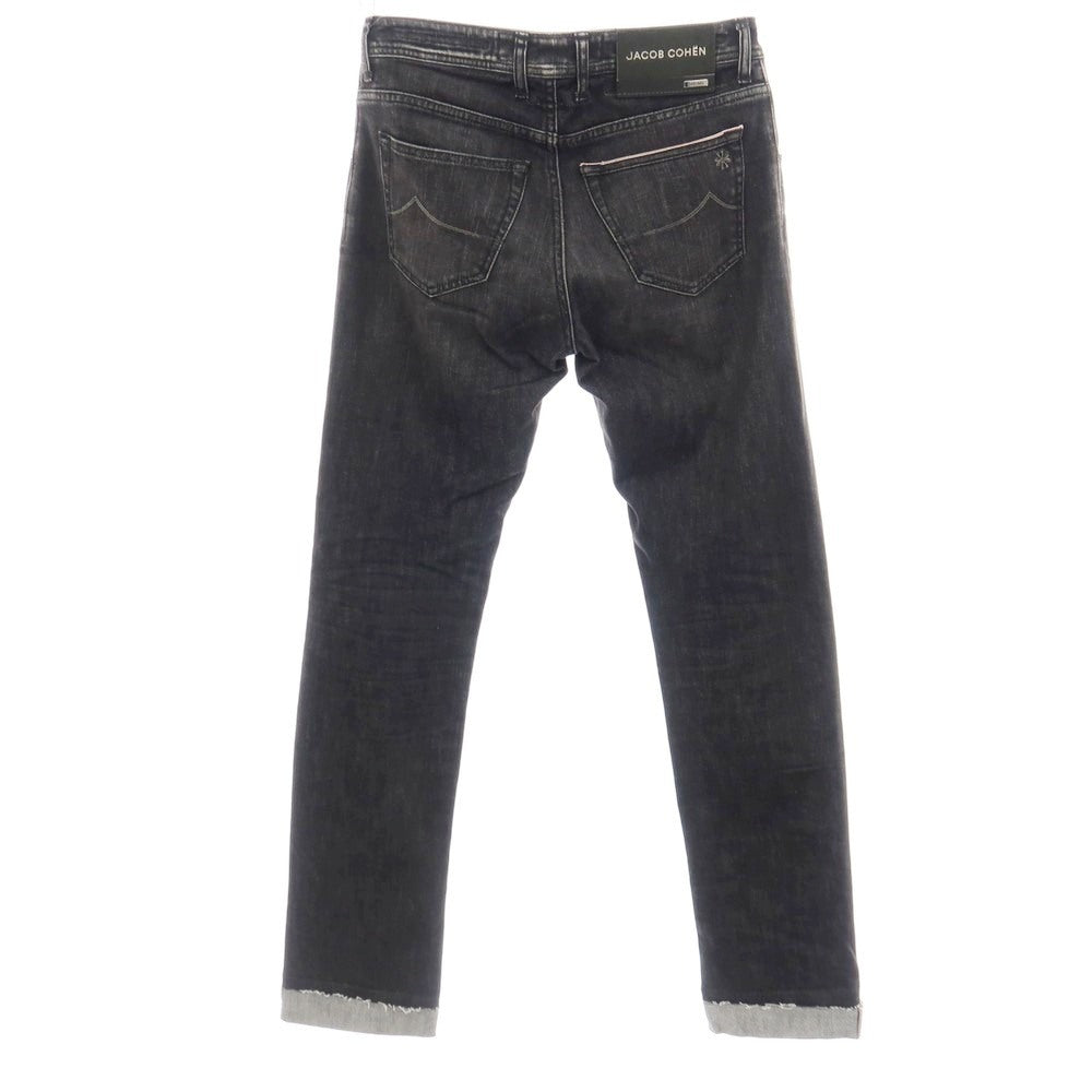 【中古】ヤコブコーエン JACOB COHEN NICK LTD コットンポリエステル デニムパンツ ジーンズ ブラック【サイズ31】【 状態ランクC 】【 メンズ 】