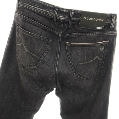 【中古】ヤコブコーエン JACOB COHEN NICK LTD コットンポリエステル デニムパンツ ジーンズ ブラック【サイズ31】【 状態ランクC 】【 メンズ 】
