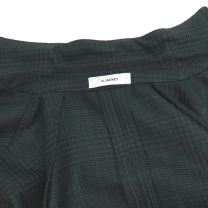 【中古】ボリオリ BOGLIOLI K.JACKET LINEA シルクウールナイロン チェック 2B テーラードジャケット グリーン【サイズ48】【 状態ランクB 】【 メンズ 】