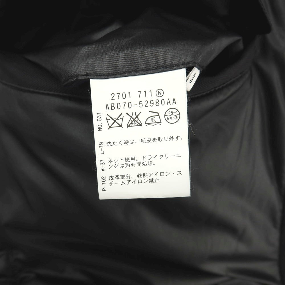 【中古】タケオキクチ TAKEO KIKUCHI TOKITO ウール フーデッド 中綿ブルゾン ネイビー【サイズ3】【 状態ランクB 】【 メンズ 】