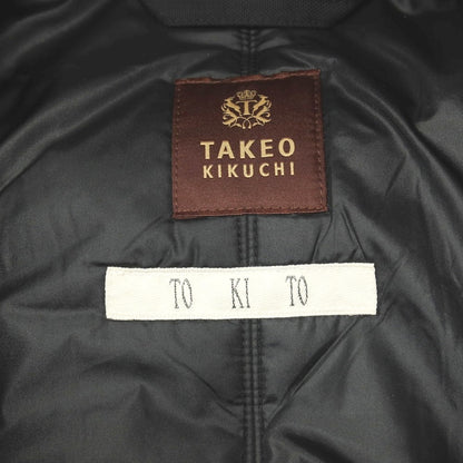 【中古】タケオキクチ TAKEO KIKUCHI TOKITO ウール フーデッド 中綿ブルゾン ネイビー【サイズ3】【 状態ランクB 】【 メンズ 】