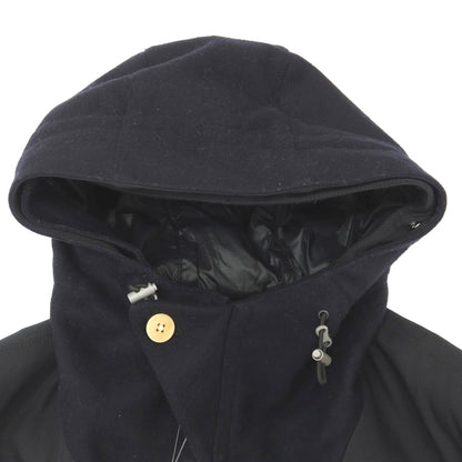 【中古】タケオキクチ TAKEO KIKUCHI TOKITO ウール フーデッド 中綿ブルゾン ネイビー【サイズ3】【 状態ランクB 】【 メンズ 】