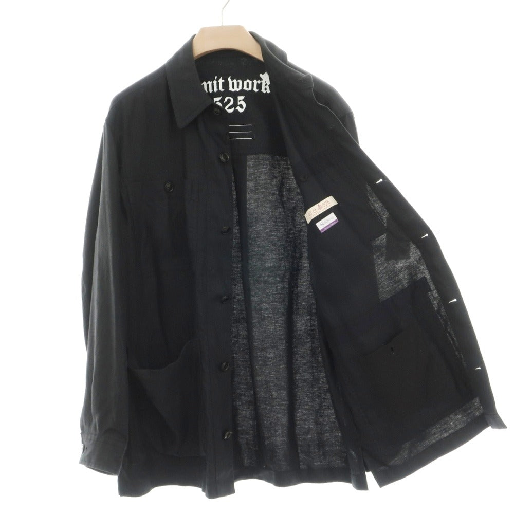 【中古】フォーティーカラッツアンドゴーニーゴ 40ct&amp;525 リネン カバーオール ブラック【サイズ4】【 状態ランクB 】【 メンズ 】