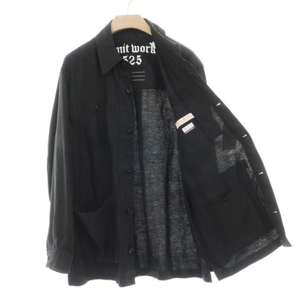 【中古】フォーティーカラッツアンドゴーニーゴ 40ct&amp;525 リネン カバーオール ブラック【サイズ4】【 状態ランクB 】【 メンズ 】