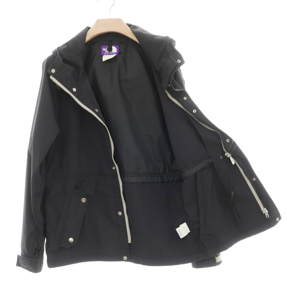 【中古】ザノースフェイスパープルレーベル THE NORTH FACE PURPLE LABEL ポリエステルコットン マウンテンパーカー ブラック【サイズXL】【 状態ランクC 】【 メンズ 】