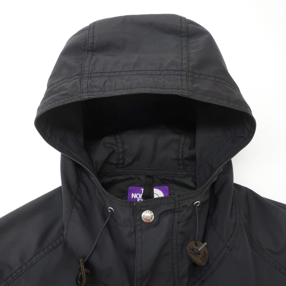 【中古】ザノースフェイスパープルレーベル THE NORTH FACE PURPLE LABEL ポリエステルコットン マウンテンパーカー ブラック【サイズXL】【 状態ランクC 】【 メンズ 】