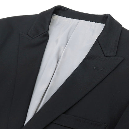 【中古】タケオキクチ TAKEO KIKUCHI ウールポリウレタン 1つボタンスーツ ブラック【サイズ3】【 状態ランクD 】【 メンズ 】
